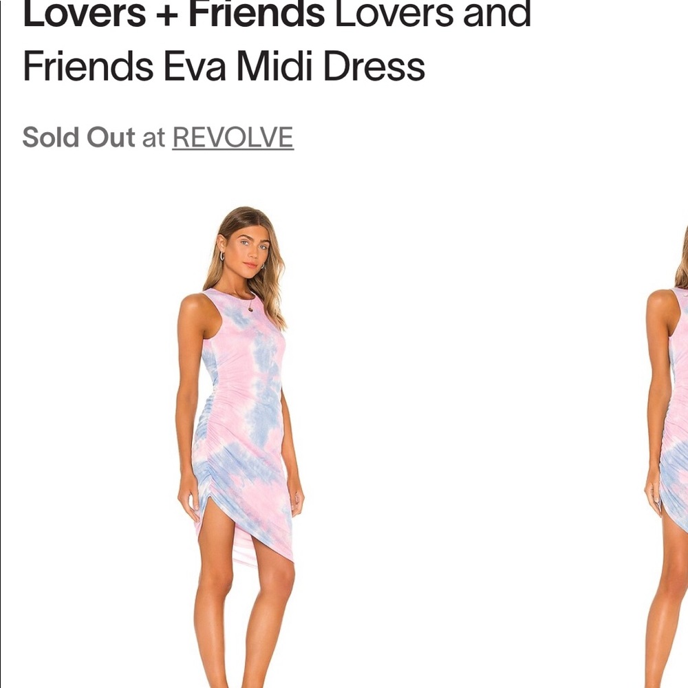 Lovers & Friends Blue/Pink Bodycon Dress. Size XS. Worn once.